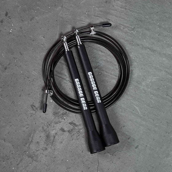 A speed rope, 3-meter adjustable length steel wire coated with PVC cover chord