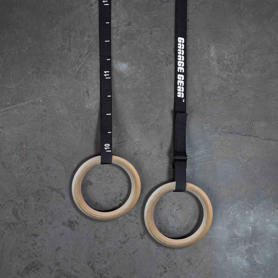 The traditional Gymnastics rings set made from Sinica wood