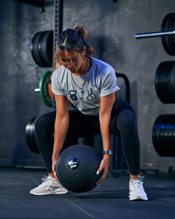 The satisfying version of medicine balls that you can slam as hard as you can to release any tension while improving your explosive power, strength, and over all conditioning.