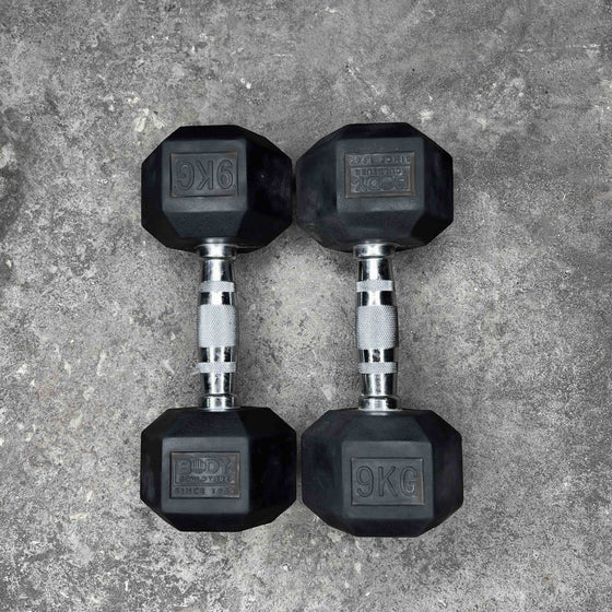 Used Hex Head Dumbbells - 9 kg