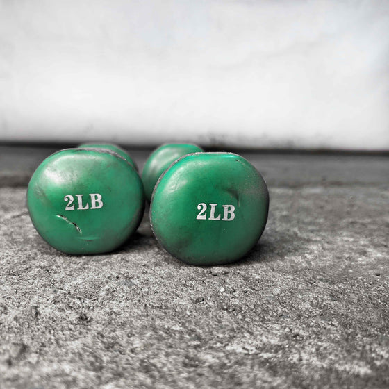 Used Vinyl Dumbbells - 2 lbs