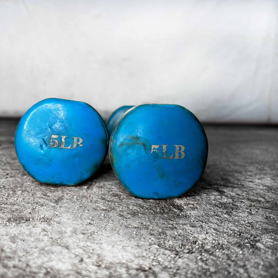 Used Vinyl Dumbbells - 5 lbs