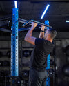 Garage Gear pull up bar with straight, parallel, and 30° angled grips.
